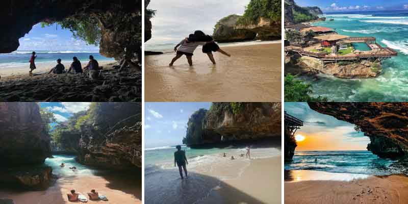 Pantai Suluban Uluwatu Bali - Daya Tarik, Lokasi dan Tiket Masuk Terbaru